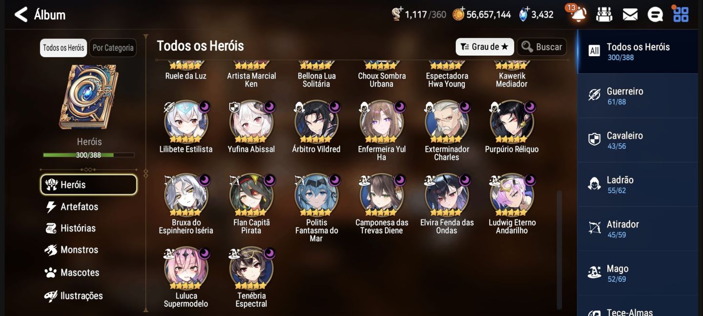 CONTA EPIC SEVEN GLOBAL | 39 ML5 | +4 ML5 DISPONÍVEIS - ENDGAME (Haru + Art)!!