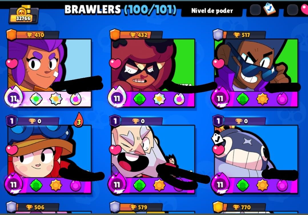 CONTA COMPLETA DE BRAWL STARS ENDGAME + COLECIONADOR