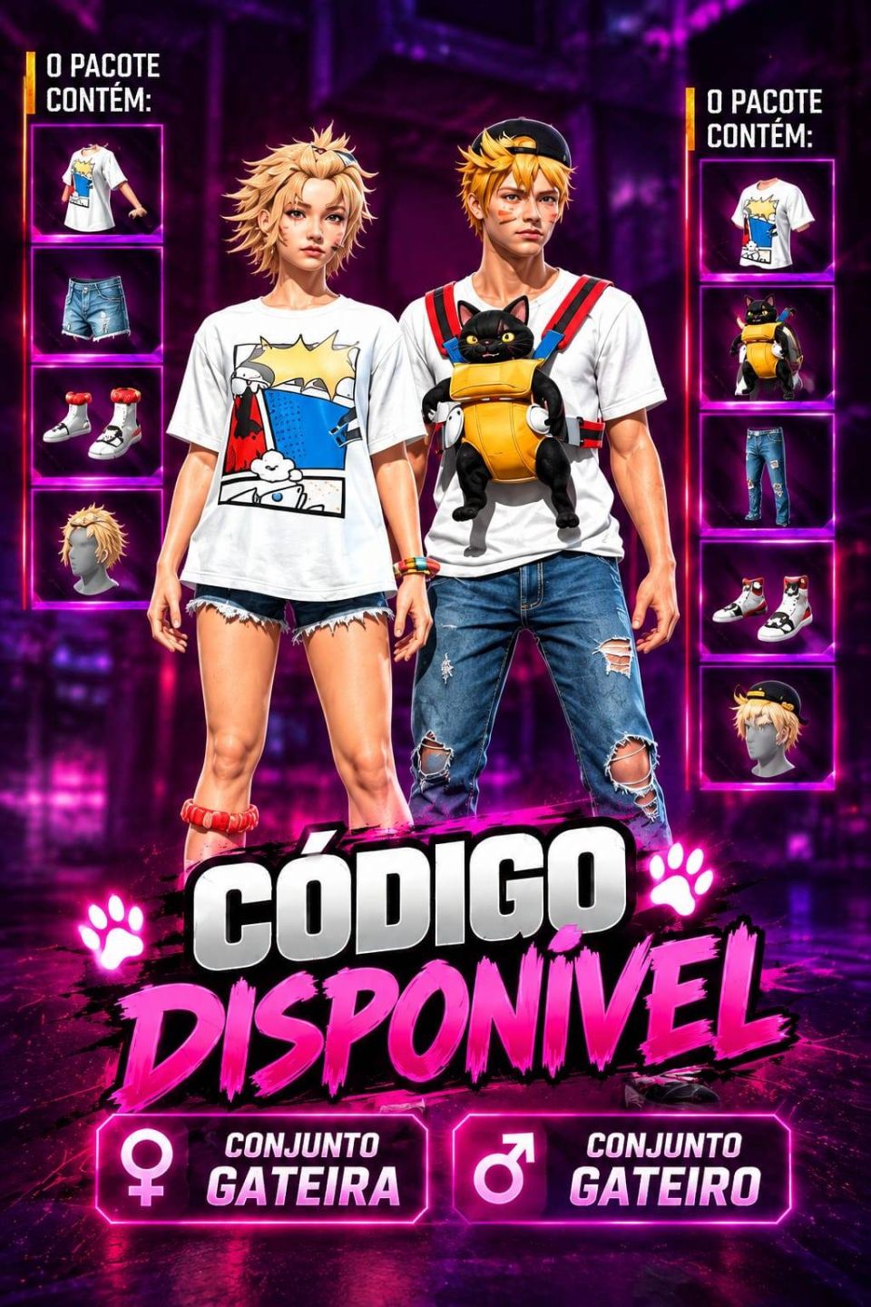 CODIGUIN NOVOS FREE FIRE | RECOMPENSA EXCLUSIVA