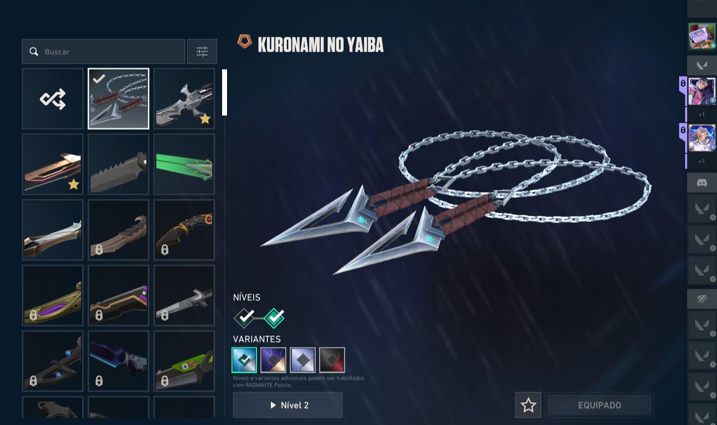 Conta recheada de skins boas. 3 de faca, 5 de vandal, 2 de phantom e mais