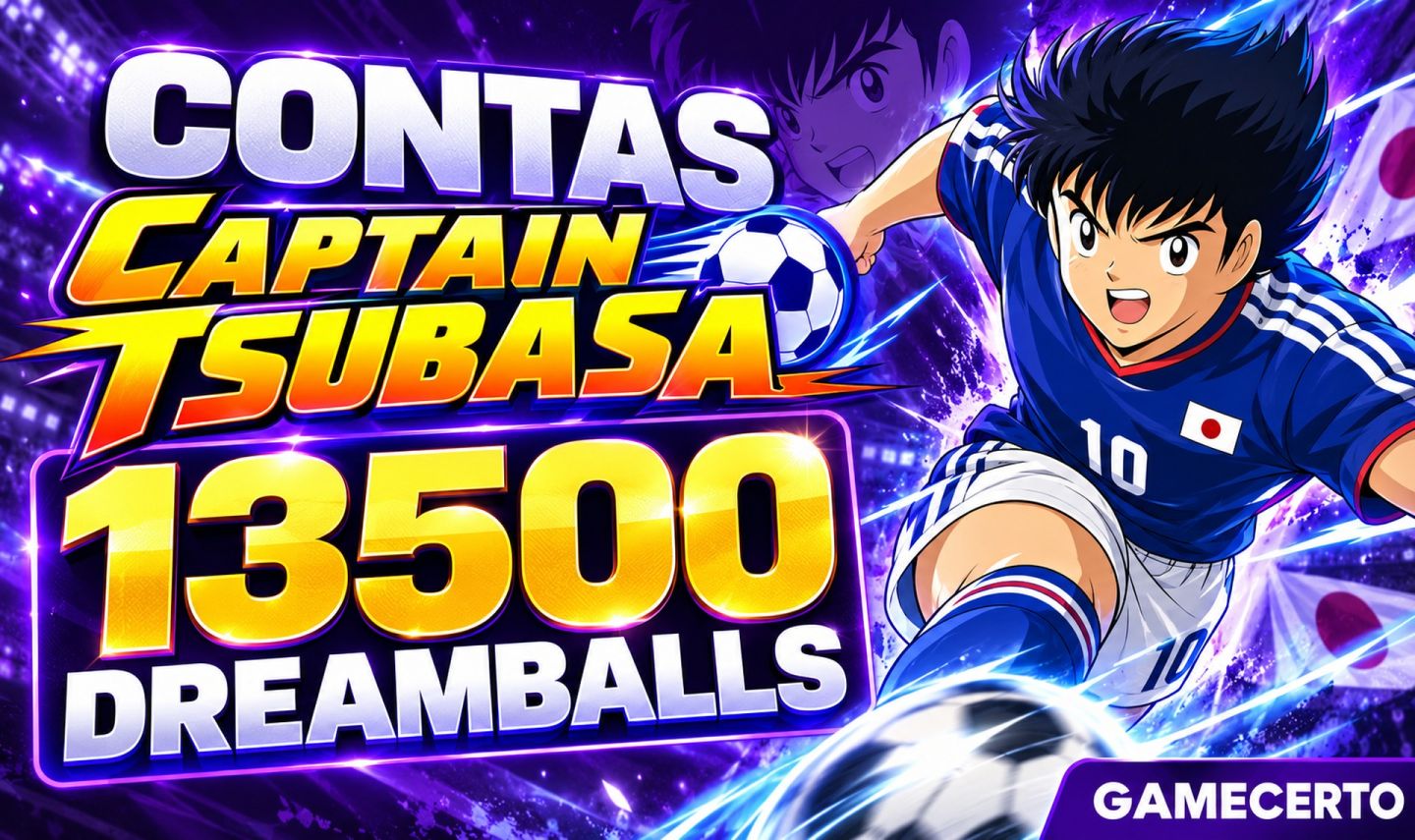 CONTAS Captain Tsubasa Dream Team 13500+ Dreamballs (+brindes)