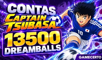 CONTAS Captain Tsubasa Dream Team 13500+ Dreamballs (+brindes)