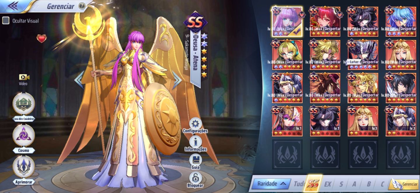 Conta Saint Seiya Awakening a-116 6 anos free