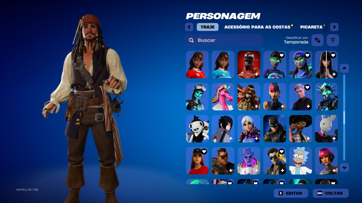 CONTA FORTNITE OG / STACKED 264 SKINS + STW FOUNDER