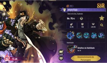 JOJO: GOLDEN SPIRIT conta jotaro 5 estrelas e stand S11 e muito mais