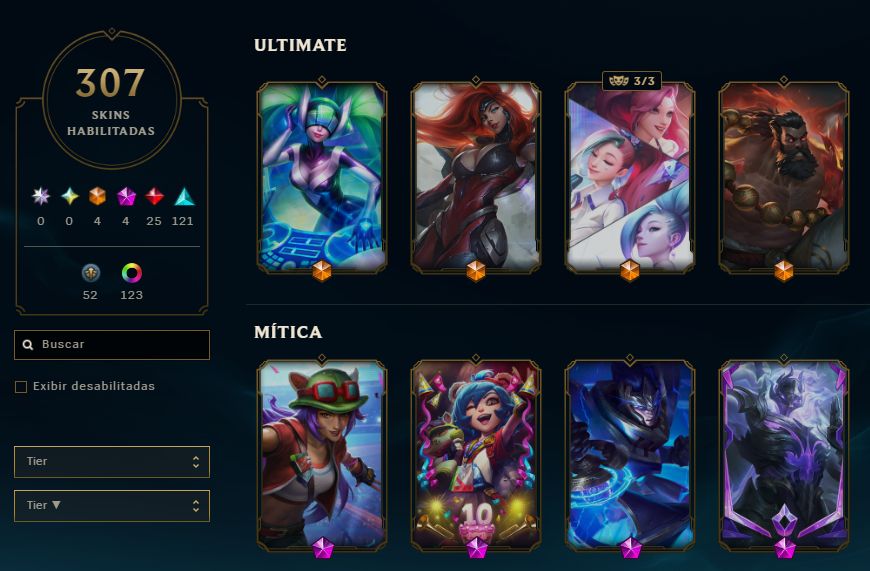 CONTA LOL FUL ACESSO / 307 SKINS!!!