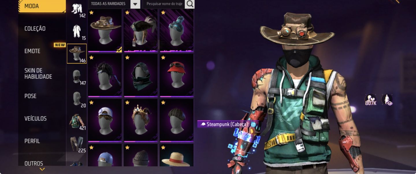 CONTA DE FREE FIRE | SUPER GEMADA | PASSES ANTIGOS E RAROS | PREÇO ÚNICO!
