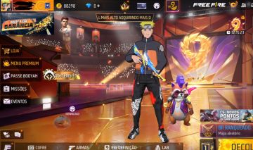 CONTA FREE FIRE INSANA ITENS RAROS DO NARUTO + COLECIONÁVEIS EXCLUSIVOS