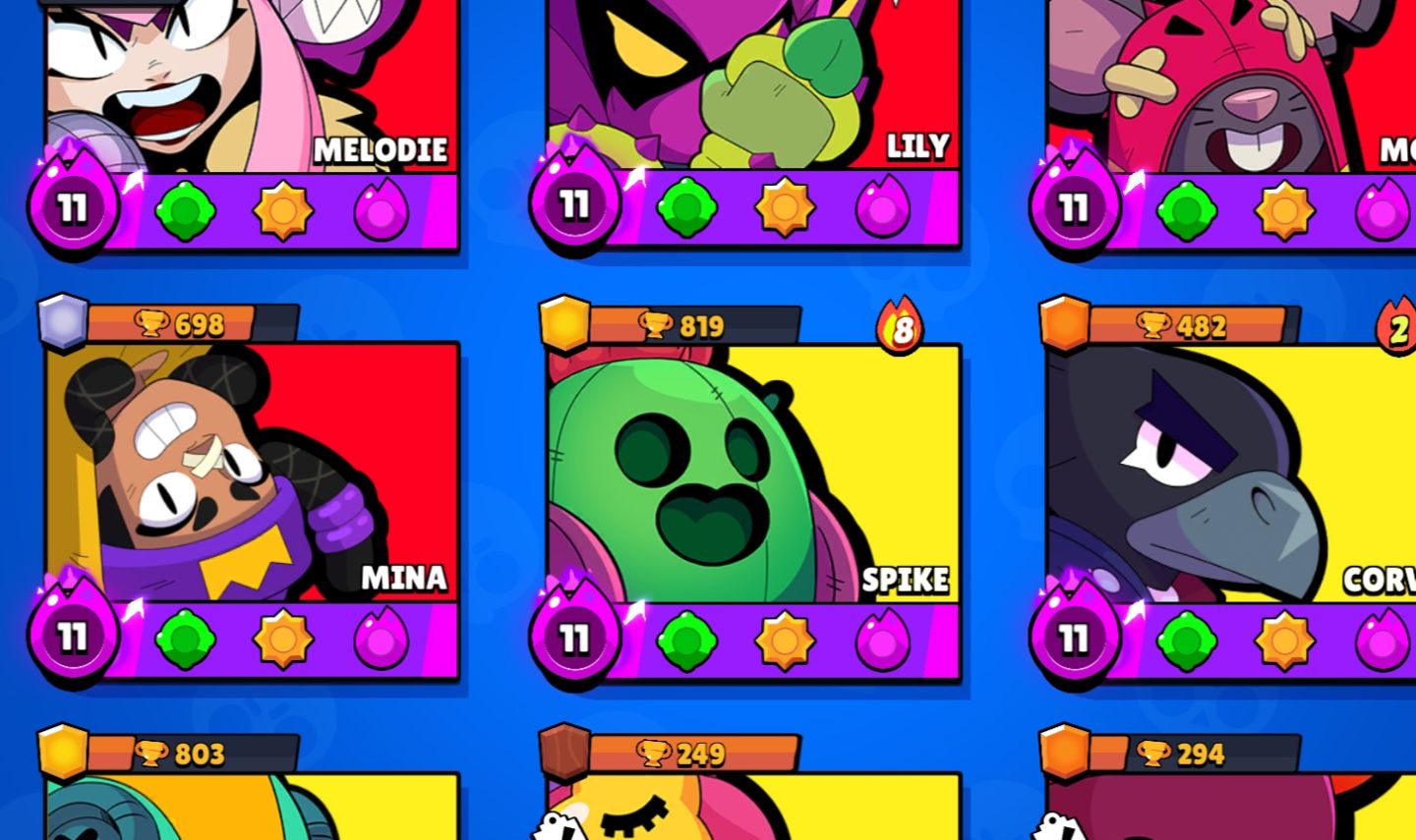 Contas-brawl-stars 101 brawlers / muitíssimas skins / 30k