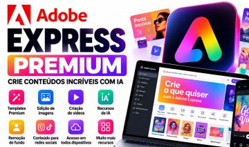 Adobe Express Premium | IA + Templates + Edição de Fotos e Vídeos | 30 Dias