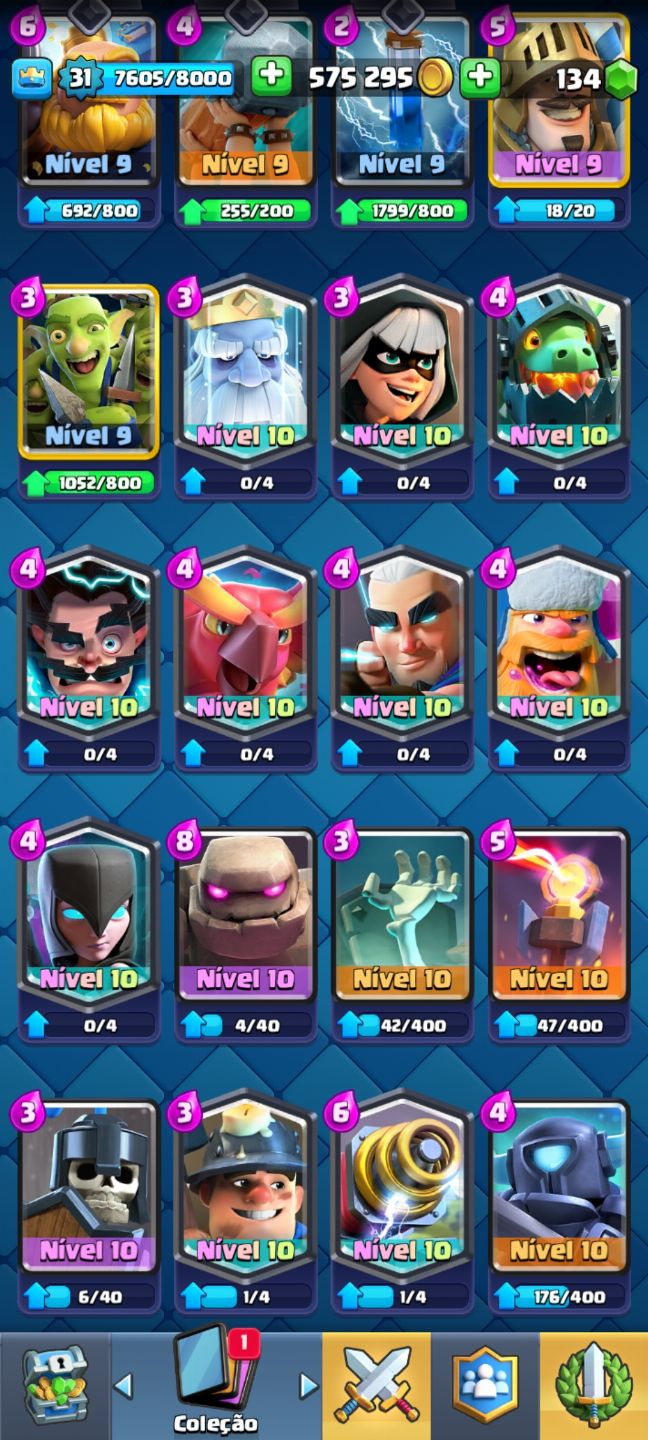 CONTA BRAWL STARS + CLASH ROYALE