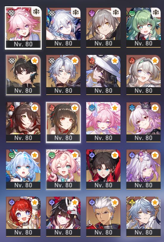 Conta honkai ed game + eidolons