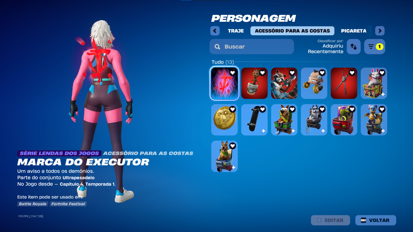 CONTA DE FORTNITE MUITO RARA COM SKINS TRYHARDS E PICARETRAS!!