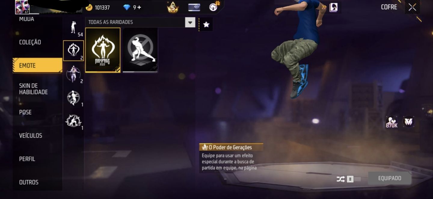 CONTA FREE FIRE BRABA com top dino sobra roxa e muito mais e evolutivas!!!!!