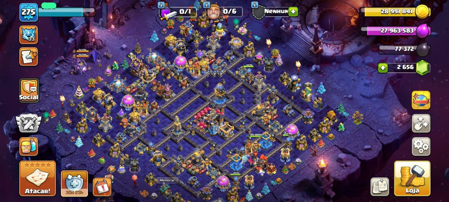 CONTA CLASH OF CLANS TH18 FULL