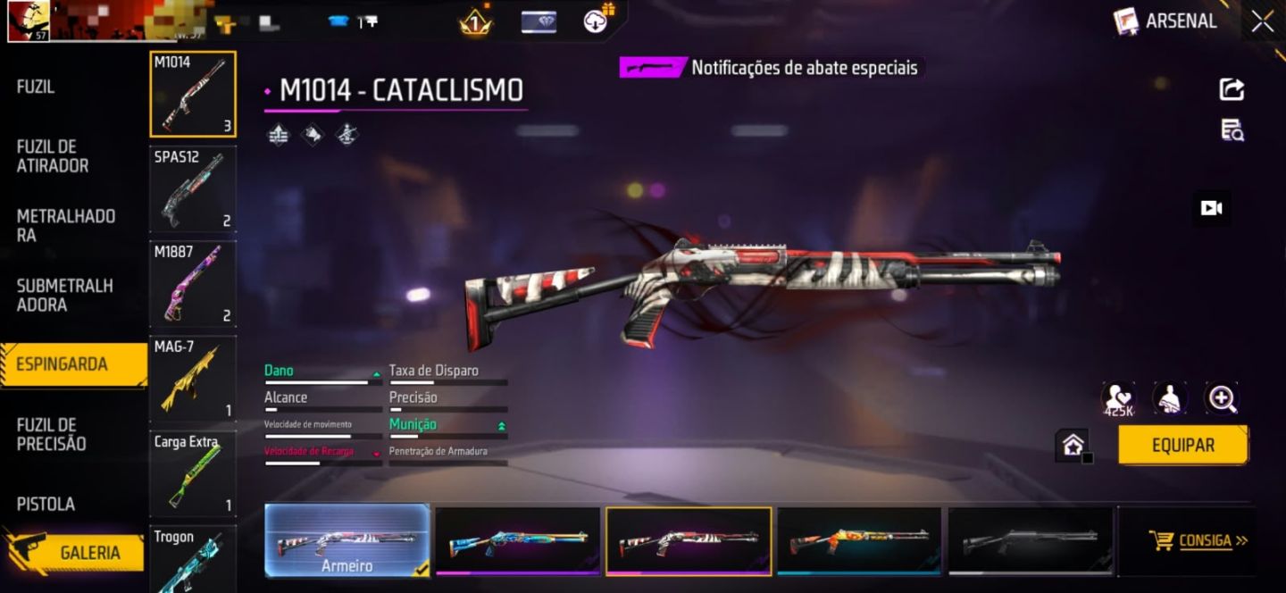Conjunto Minato + Punho Soberano + UMP, MP40 e XM8 Atributadas Permanentes