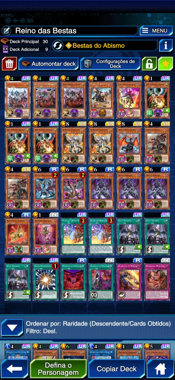 Conta Yugioh Duel links Com decks metas