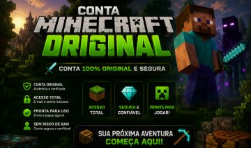 Conta Minecraft Java + BedRock