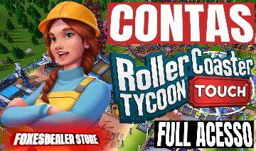 CONTAS ROLLERCOASTER TYCOON TOUCH + NIVEL 10 + RECURSO INLIMITADOS (FULL ACESSO)