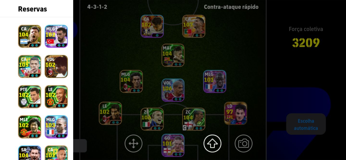 CONTA eFOOTBALL 3209 FORÇA | CR7 107 | 18 MILHÕES GP | ELENCO TOP