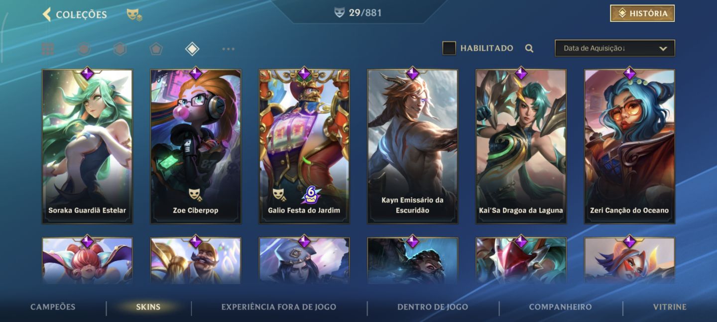 Conta de Wild Rift (Mestre)