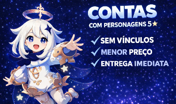 GENSHIN IMPACT | CONTAS COM 5* LIMITADO E ASSINATURA À ESCOLHA