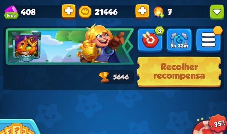 Conta Rush Royale High Tier | Caçador de Demônios Nvl 15 (Max) | 1131% crit