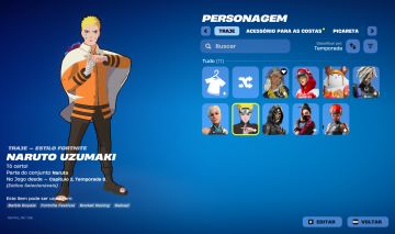 Conta Fortnite | Naruto (Somente Pc)