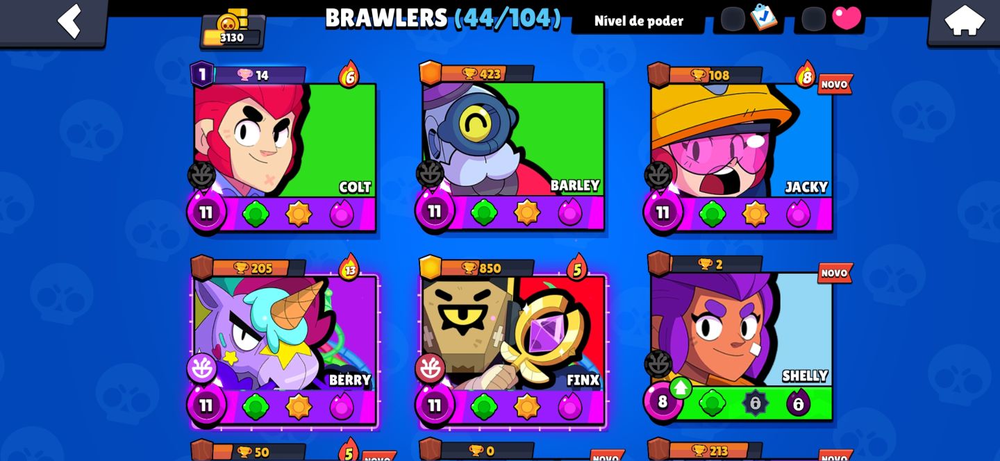 Conta brawl stars com skins raras e misticas