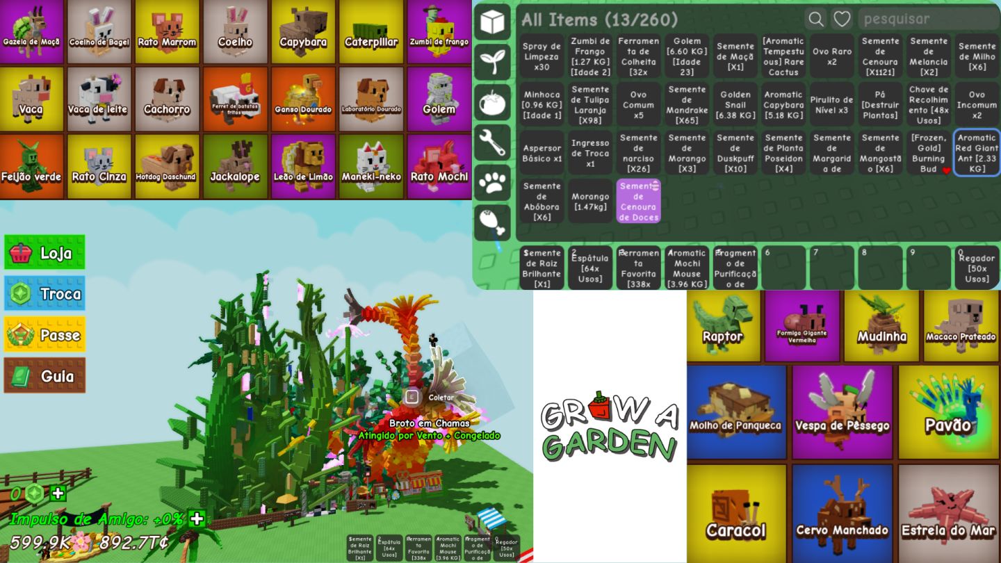 Conta Blox Fruits + The Forge + Grow a Garden [GAMEPASS E ITENS DE VÁRIOS JOGOS]