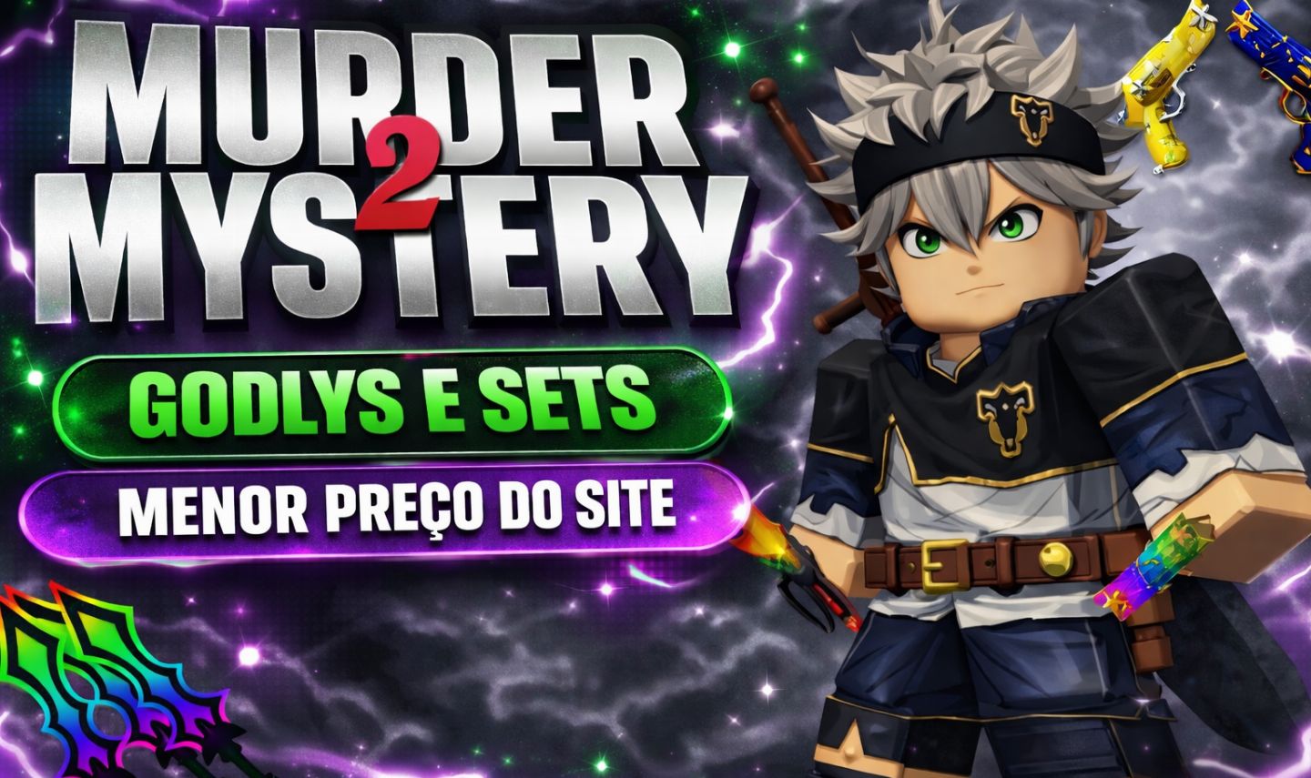 [PROMOÇAO] FACAS E GODLY | SETS | Murder Mystery 2 | MM2 | HIGH TIER | CHROMAS