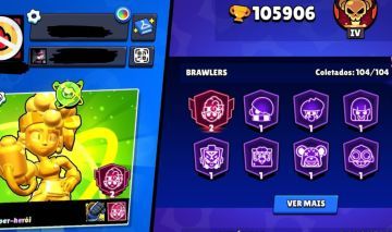 COMBO PREMIUM: Brawl Stars 105k Troféus (93 Brawlers Nv11) + Clash Royale 10k