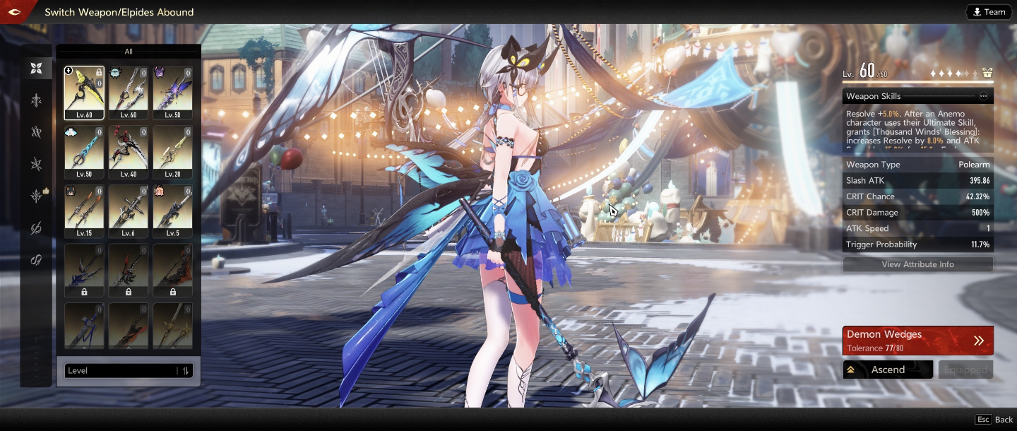 Conta Duet Night Abyss Com Skins