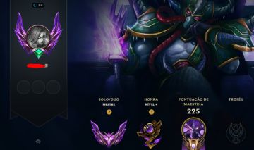 Conta league of legends Master - 73 skins Acesso total