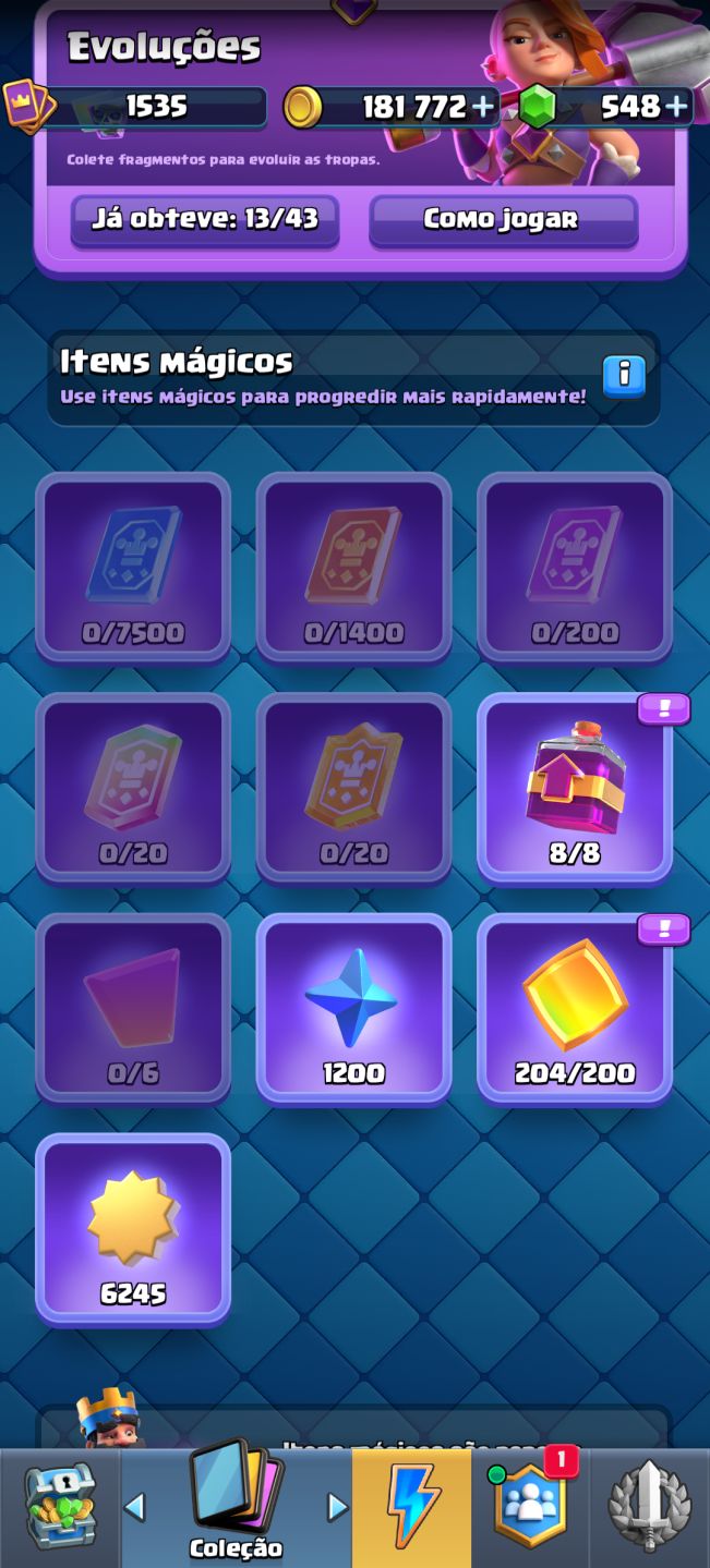 CONTA CLASH ROYALE MUITO UPADA EVO BARRIL DE GOBLINS