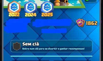 Conta de Clash Royale com CRL 2022, 2024, 2025