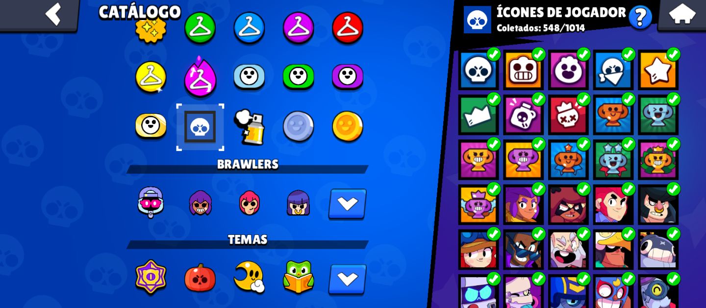 CONTA RARA 2020 | FULL BRAWLERS | +350 SKINS | 72K TROFÉUS