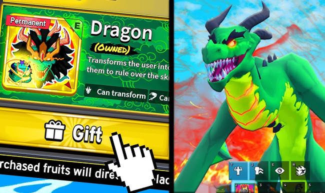 (ENTREGA NA HORA) DRAGON PERMANENTE BLOX FRUITS GAME PASS - ENTREGA VIA GIFT