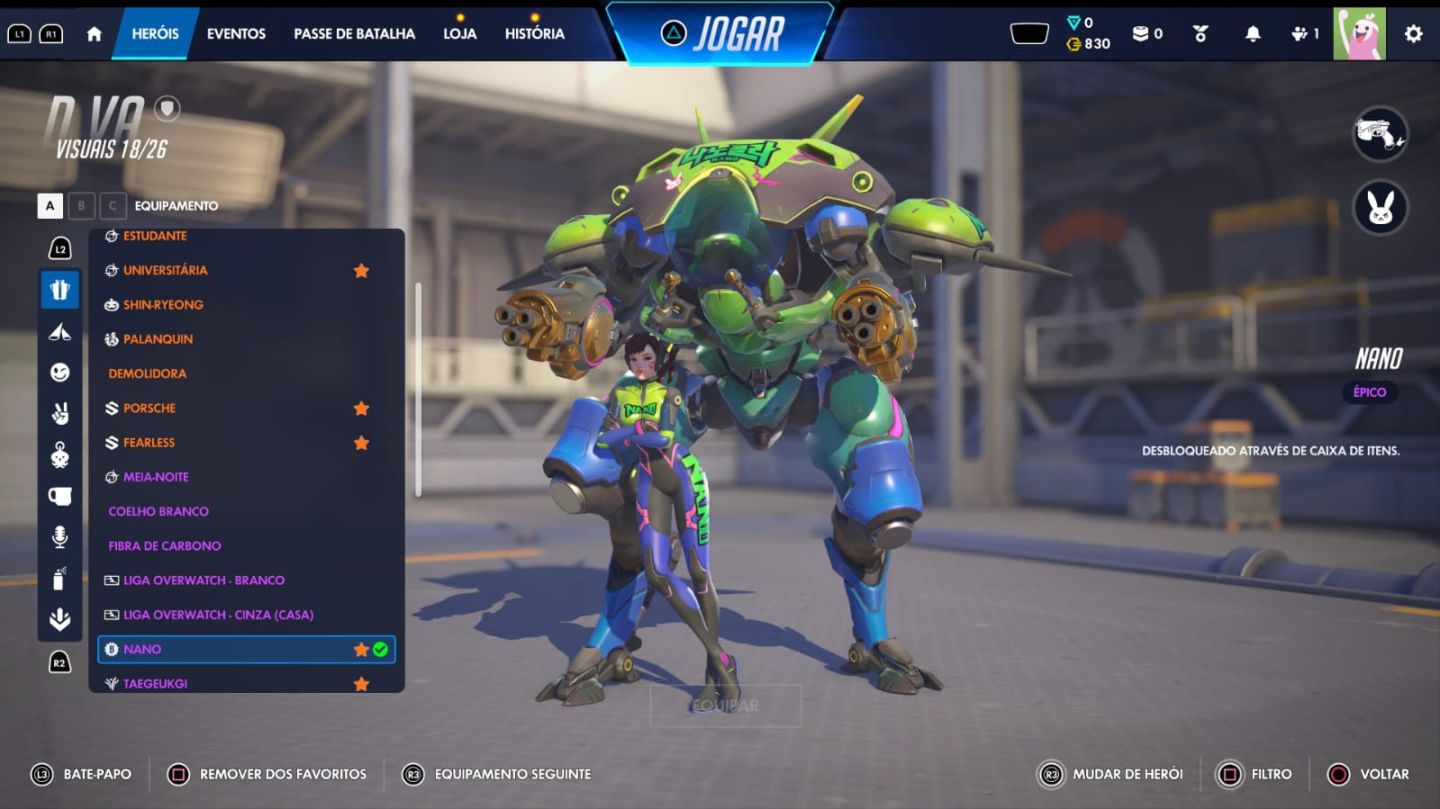 CONTA OVERWATCH 8 ANOS (2018-2026) / MERCY ROSADOURADA, DVA NANOCOLA E OUTROS