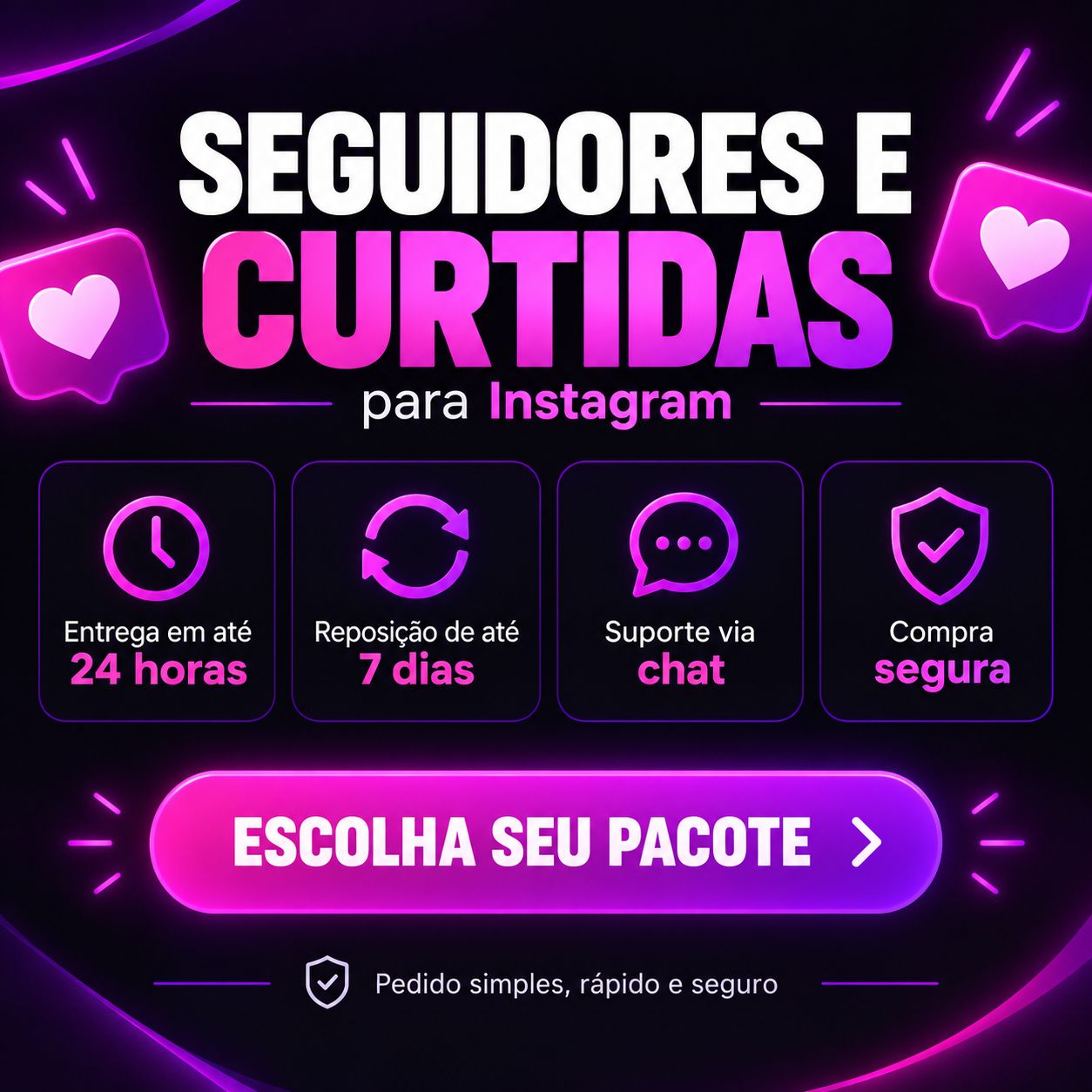 Promoção Seguidores Instagram | 1K Seguidores
