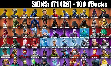 CONTA FORTNITE com The Reaper | Elite Agent | Blue Team Leader e 171 SKINS