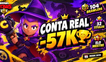 CONTA BRAWL STARS 57K | 104/106 BRAWLERS | ELO MESTRE ANTIGO | +270 SKINS