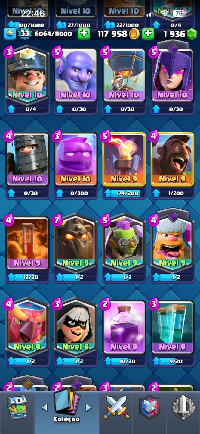 CLASH ROYALE | 7000 TROFÉUS | REI 11 | 4 CAMPEÕES | 3 EVOS | 2000 GEMAS