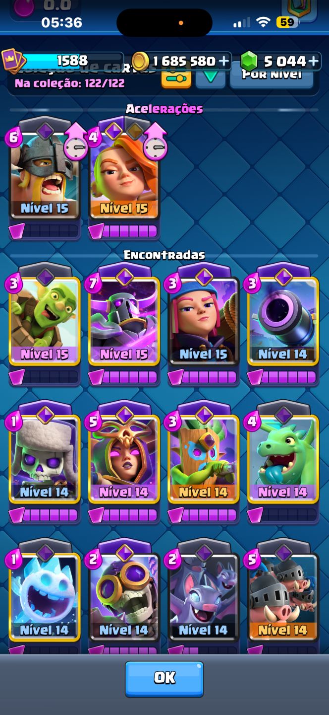 Conta clash royale 10,500 troféus 5k gemas e várias evoluções