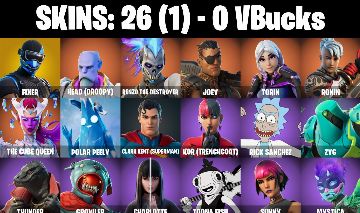 CONTA FORTNITE COM 26 SKINS PRA SAIR LOGO
