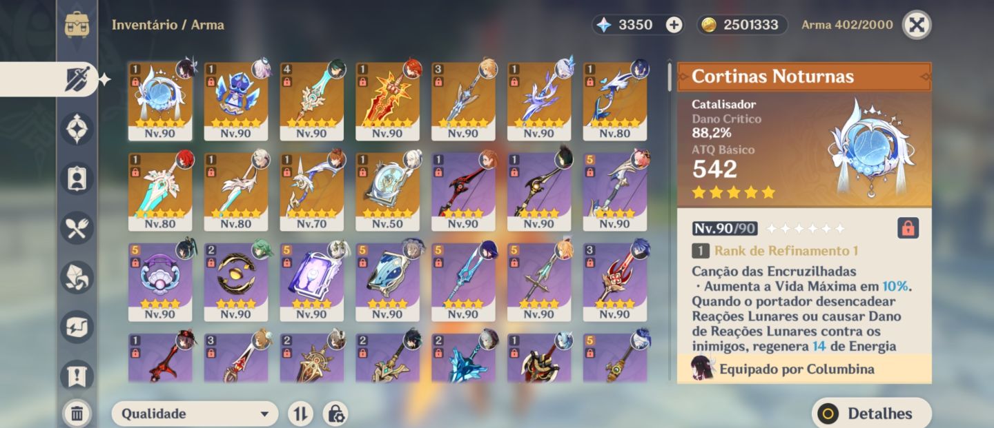Mavuika C3+Biss, conta end game, 38 T5+aloy
