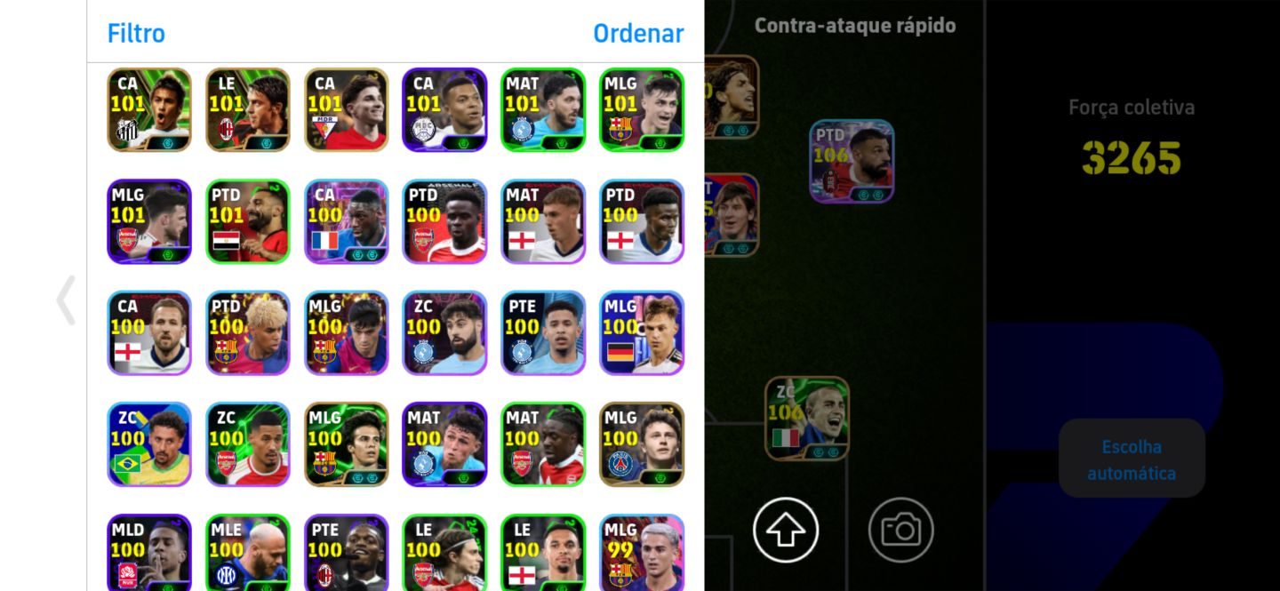 CONTA EFOOTBALL BOA +3263 DE FORÇA