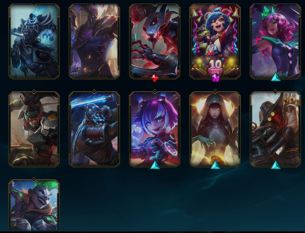 CONTA DE 2014 | DIAMANTE IV | 60% WR | 152 SKINS | TODOS CAMPEÕES