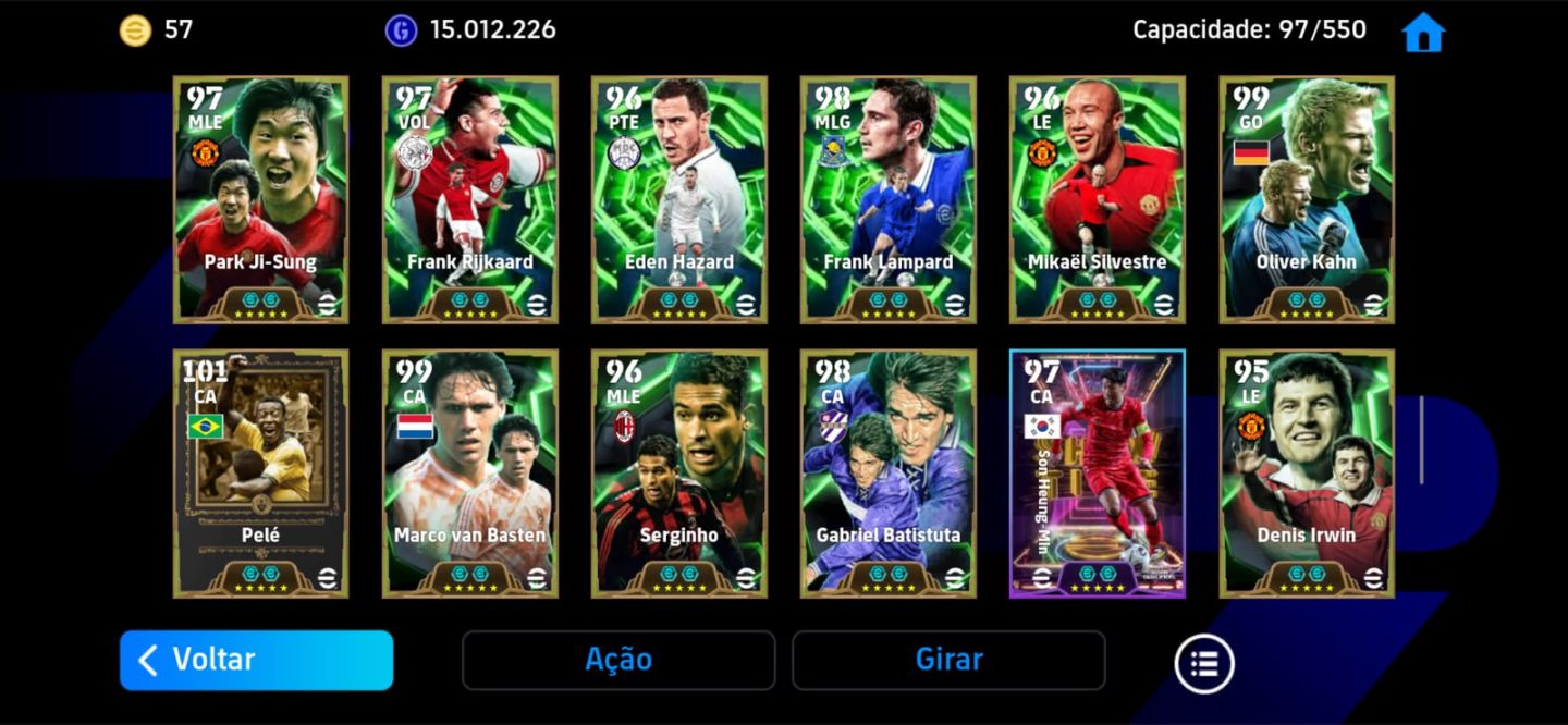 Conta FULL, efootball mobile, vários épicos, vem negociar