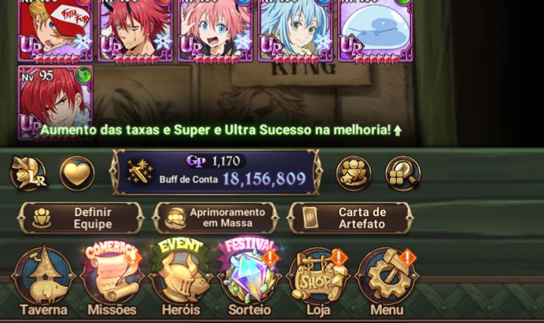 Conta com mais de 18 milhoes de buff